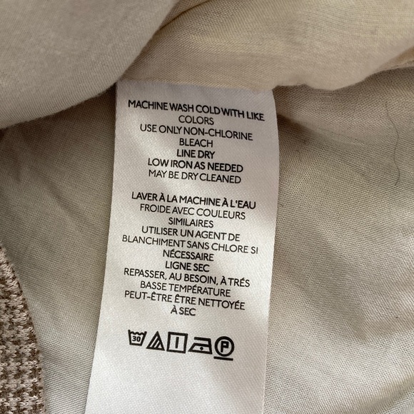 Anthropologie Maeve Tan Houndstooth Lightweight Utility Jacket NWOT - Picture 10 of 13